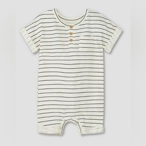 Grayson Mini Striped Romper Baby Boy Size 6-9m